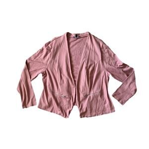 Charlotte Russe Open Front Blazer Women's 2X Pink Long sleeve